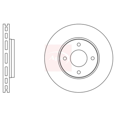 Apec Brake Disc DSK2588