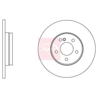 Apec Brake Disc DSK2591