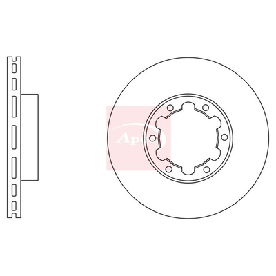 Apec Brake Disc DSK2598