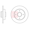 Apec Brake Disc DSK2608 thumbnail