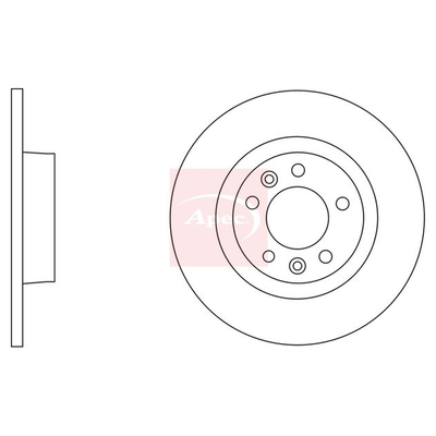 Apec Brake Disc DSK2612
