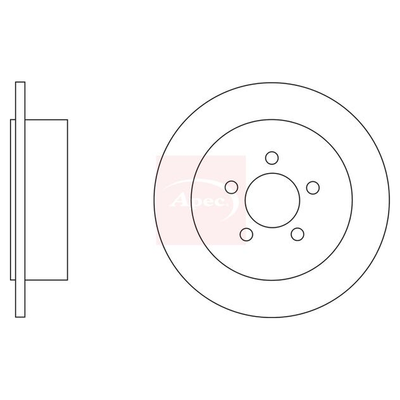 Apec Brake Disc DSK2641