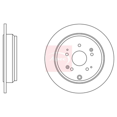 Apec Brake Disc DSK2663