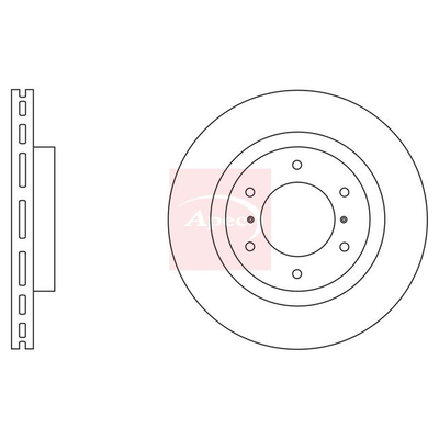 Apec Brake Disc DSK2668