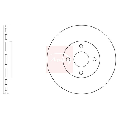 Apec Brake Disc DSK2670