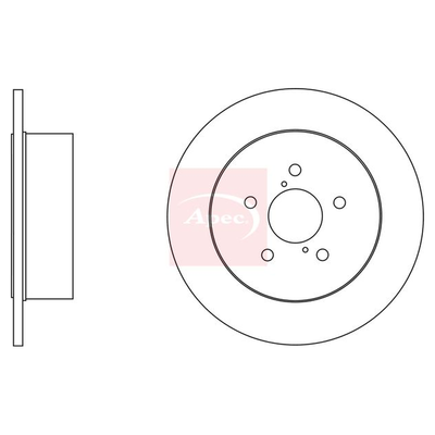 Apec Brake Disc DSK2698