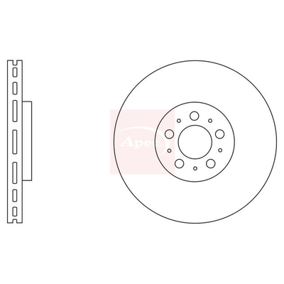 Apec Brake Disc DSK2736