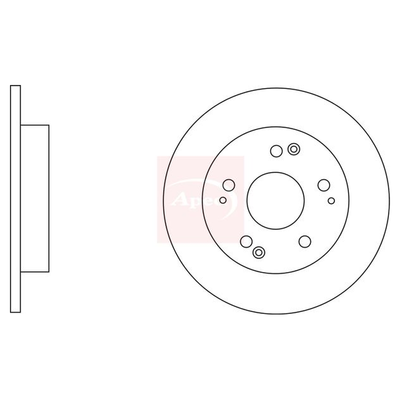 Apec Brake Disc DSK2791