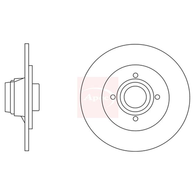 Apec Brake Disc DSK2813
