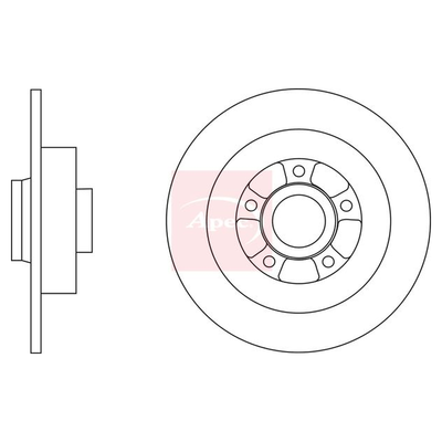 Apec Brake Disc DSK2822