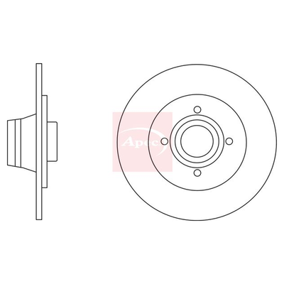 Apec Brake Disc DSK2826
