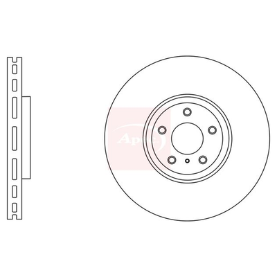 Apec Brake Disc DSK2833