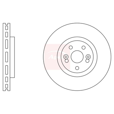 Apec Brake Disc DSK2845