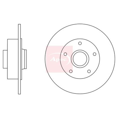 Apec Brake Disc DSK2871