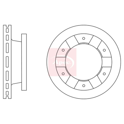 Apec Brake Disc DSK2897