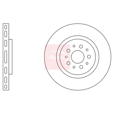 Apec Brake Disc DSK2927