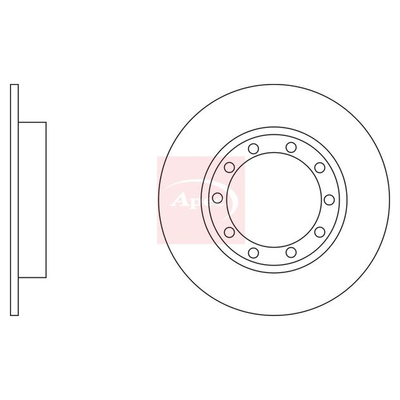 Apec Brake Disc DSK2959