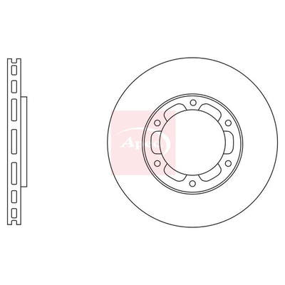 Apec Brake Disc DSK3134