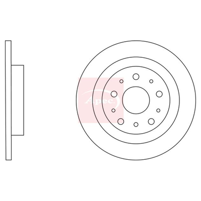 Apec Brake Disc DSK3174
