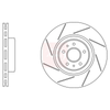 Apec Brake Disc DSK3287 thumbnail