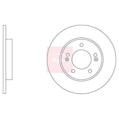 Apec Brake Disc DSK3372