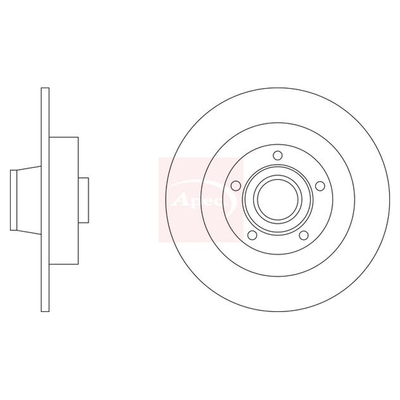 Apec Brake Disc DSK3426