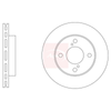 Apec Brake Disc DSK3448 thumbnail
