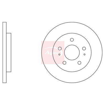 Apec Brake Disc DSK3747