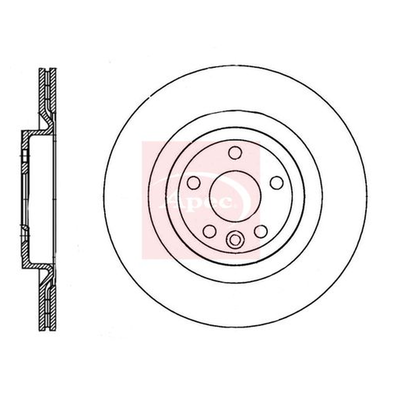 Apec Brake Disc DSK3754