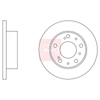 Apec Brake Disc DSK548 thumbnail
