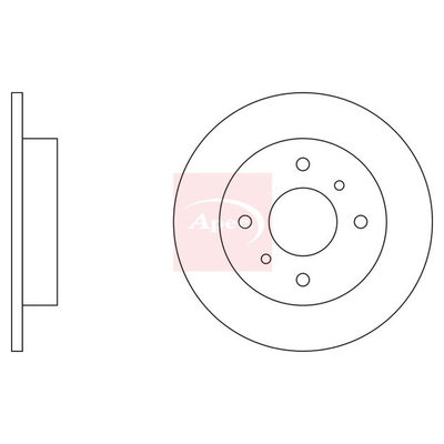 Apec Brake Disc DSK641