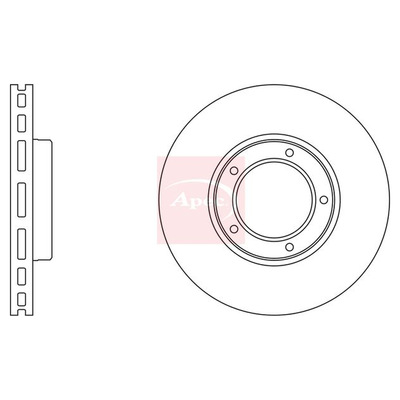 Apec Brake Disc DSK658