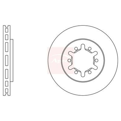 Apec Brake Disc DSK734