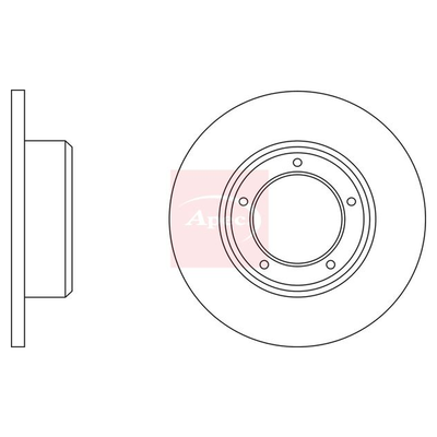 Apec Brake Disc DSK908