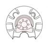Apec Brake Disc Splash Panel ASG1039 thumbnail