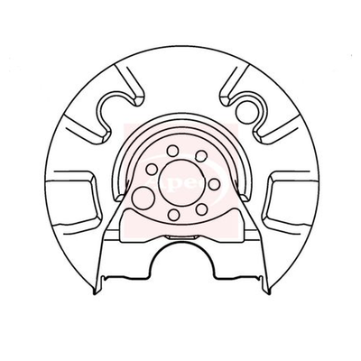 Apec Brake Disc Splash Panel ASG1039