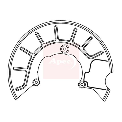 Apec Brake Disc Splash Panel ASG1049
