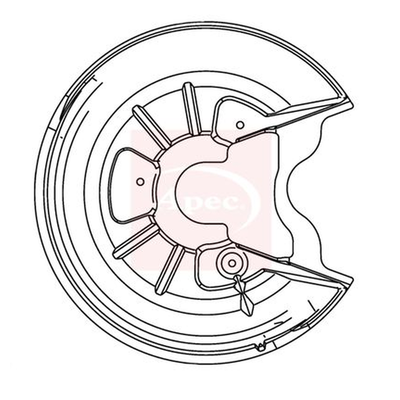 Apec Brake Disc Splash Panel ASG1047