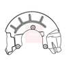 Apec Brake Disc Splash Panel ASG1144 thumbnail