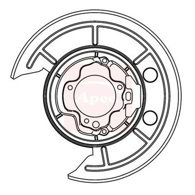 Apec Brake Disc Splash Panel ASG1012