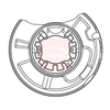 Apec Brake Disc Splash Panel ASG1017 thumbnail