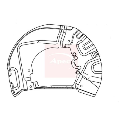 Apec Brake Disc Splash Panel ASG1023