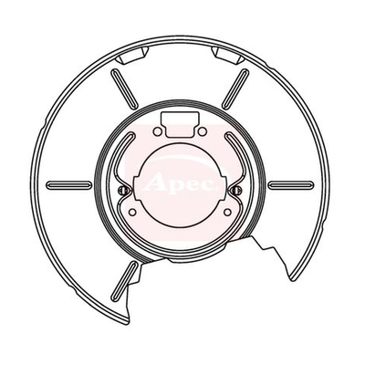 Apec Brake Disc Splash Panel ASG1081