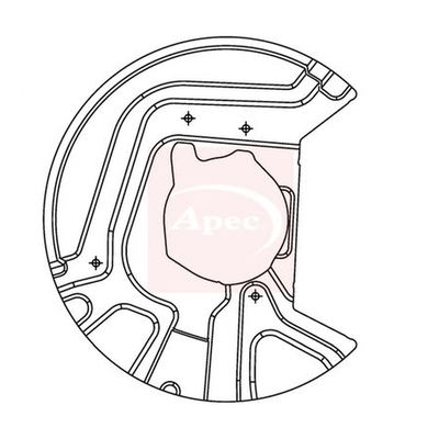 Apec Brake Disc Splash Panel ASG1071