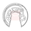Apec Brake Disc Splash Panel ASG1137 thumbnail