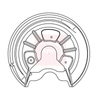 Apec Brake Disc Splash Panel ASG1051 thumbnail