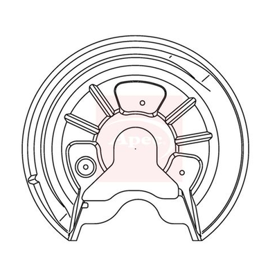 Apec Brake Disc Splash Panel ASG1051