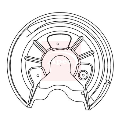 Apec Brake Disc Splash Panel ASG1052