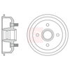 Apec Brake Drum DRM9123 thumbnail