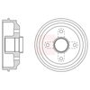 Apec Brake Drum DRM9142 thumbnail